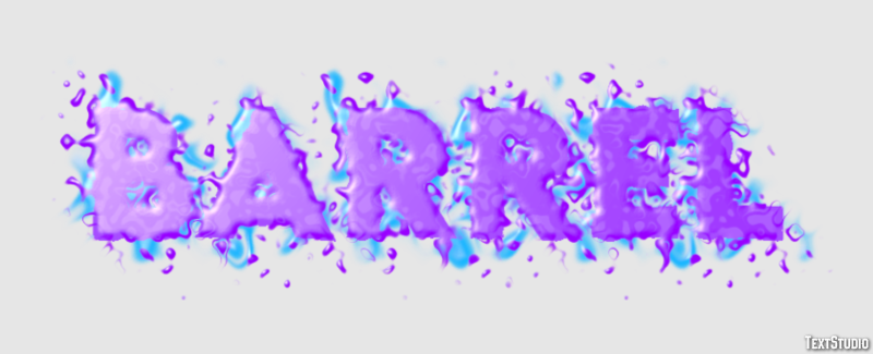 Barrel Effet de Texte