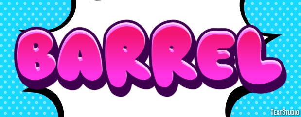 Barrel Text Effect