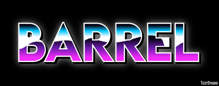 Barrel Tekst Effect