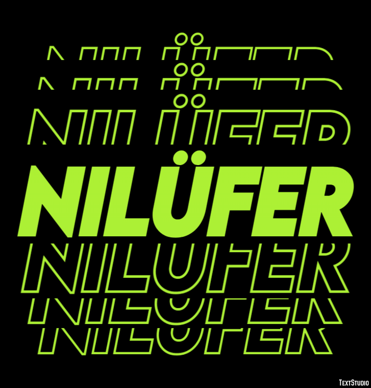 Nilüfer Efecto de Texto