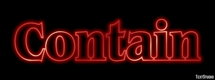 Contain Efecto de Texto