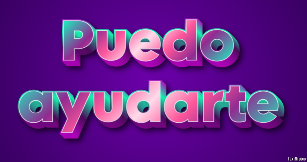 Puedo ayudarte Efecto de Texto