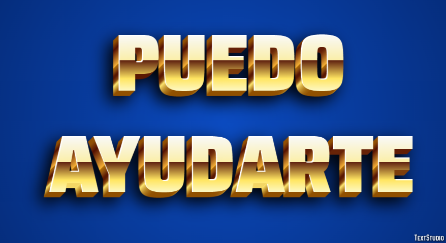 Puedo ayudarte Efecto de Texto