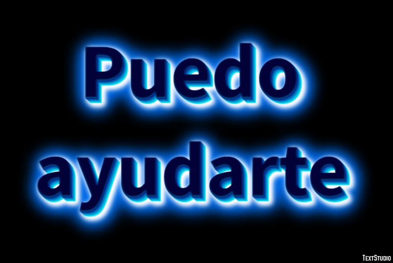 Puedo ayudarte Efecto de Texto