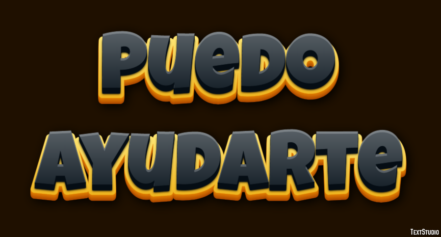 Puedo ayudarte Efecto de texto