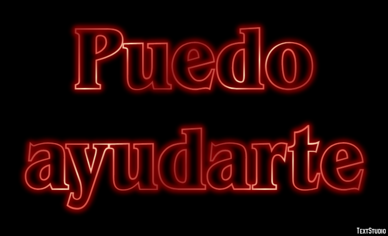 Puedo ayudarte Efecto de texto