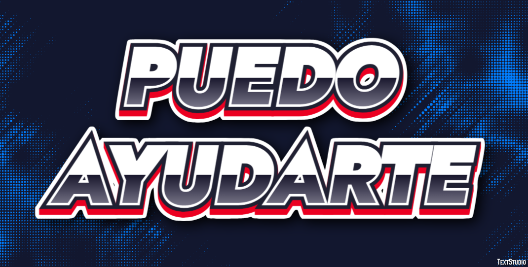 Puedo ayudarte Efecto de texto