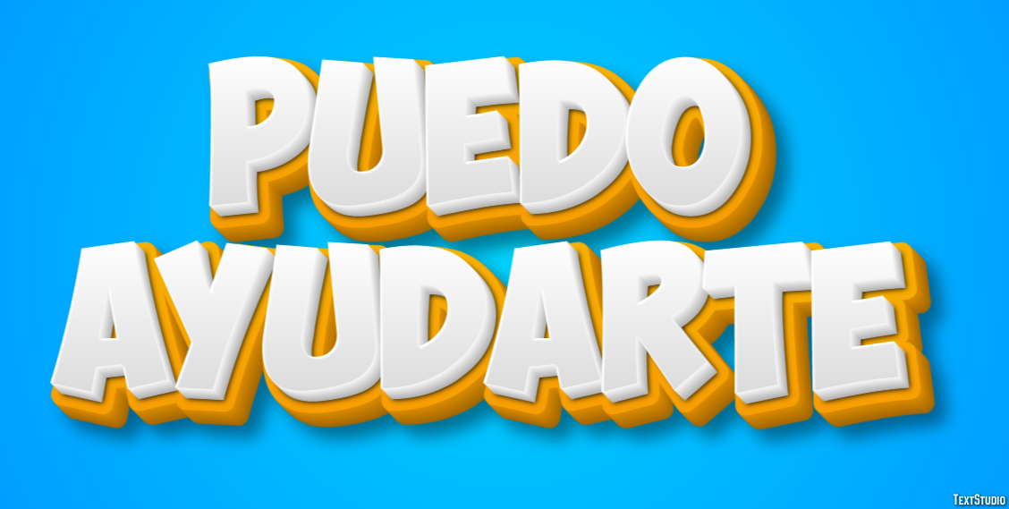 Puedo ayudarte Efecto de Texto