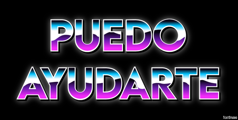 Puedo ayudarte Efecto de texto