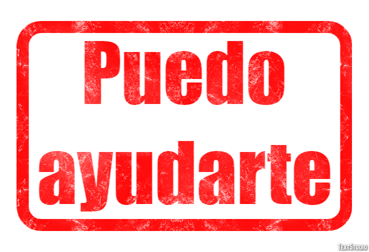 Puedo ayudarte Efecto de texto