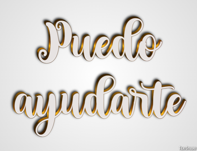 Puedo ayudarte Efecto de texto