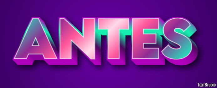 Antes Efecto de Texto