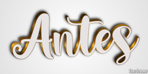 Antes テキスト効果