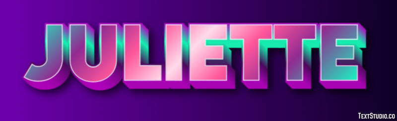 Juliette Efecto de Texto