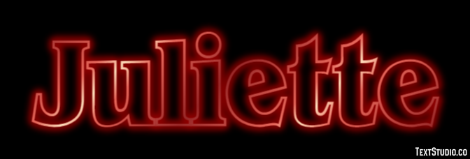 Juliette Efecto de Texto
