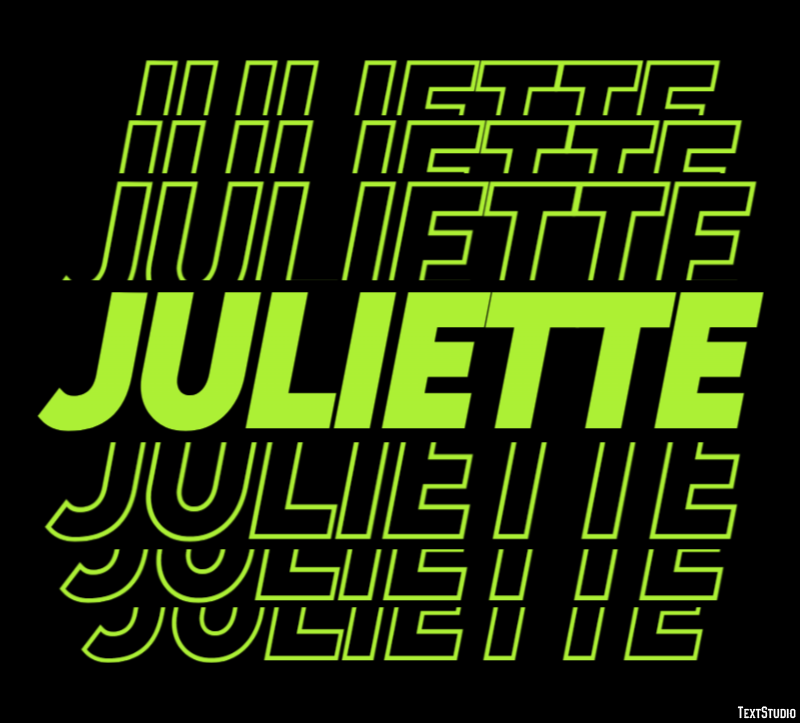 Juliette Efecto de Texto