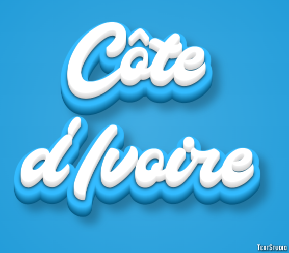 Côte d'Ivoire Text Effect