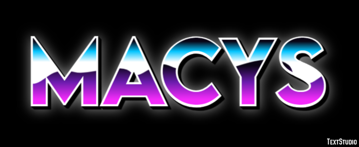 Macys Tekst Effect