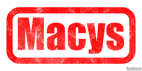 Macys Tekst Effect
