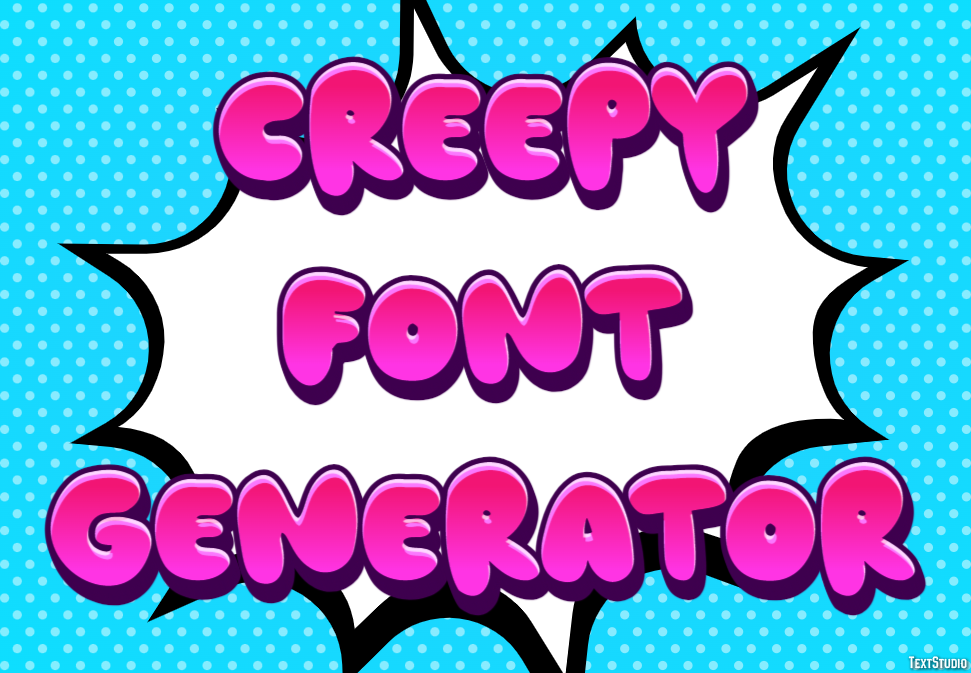 Creepy Font Generator Efekt tekstowy