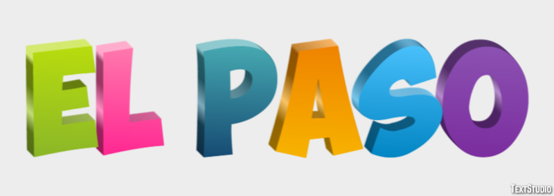 El Paso Texteffekt