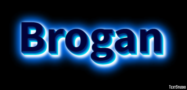 Brogan Text Effect