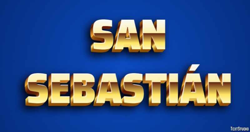 San Sebastián Efekt tekstowy
