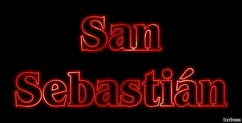 San Sebastián Efekt tekstowy