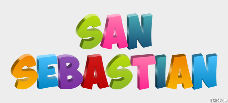 San Sebastián Efekt tekstowy