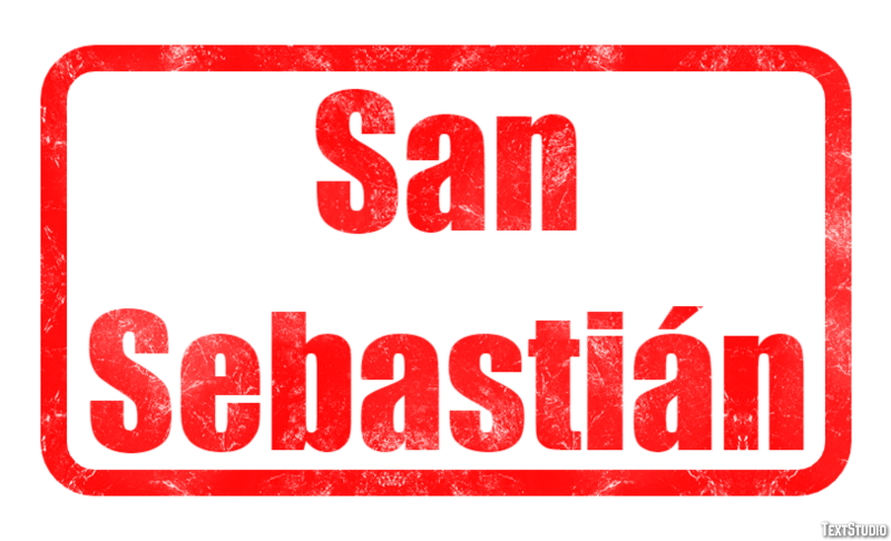 San Sebastián Efekt tekstowy