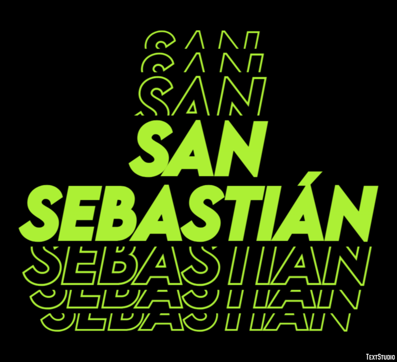 San Sebastián Efekt tekstowy