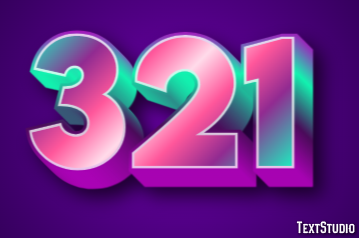 321 Text Effect