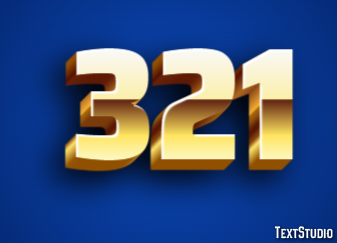 321 Text Effect