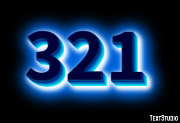 321 Text Effect