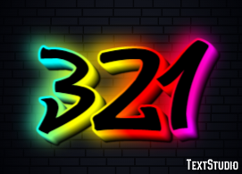 321 Text Effect