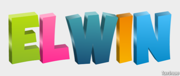 Elwin Text Effect
