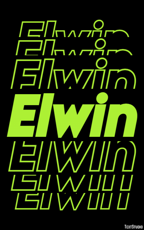 Elwin Text effect