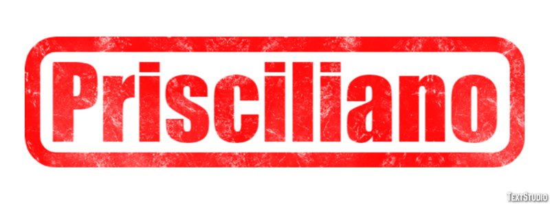 Prisciliano Efeito de texto