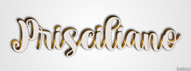 Prisciliano Efeito de texto