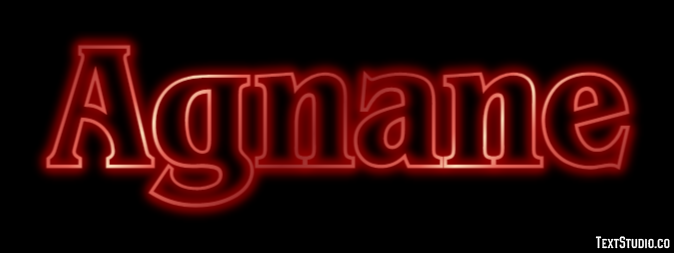 Agnane Text effect