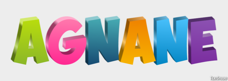 Agnane Text effect