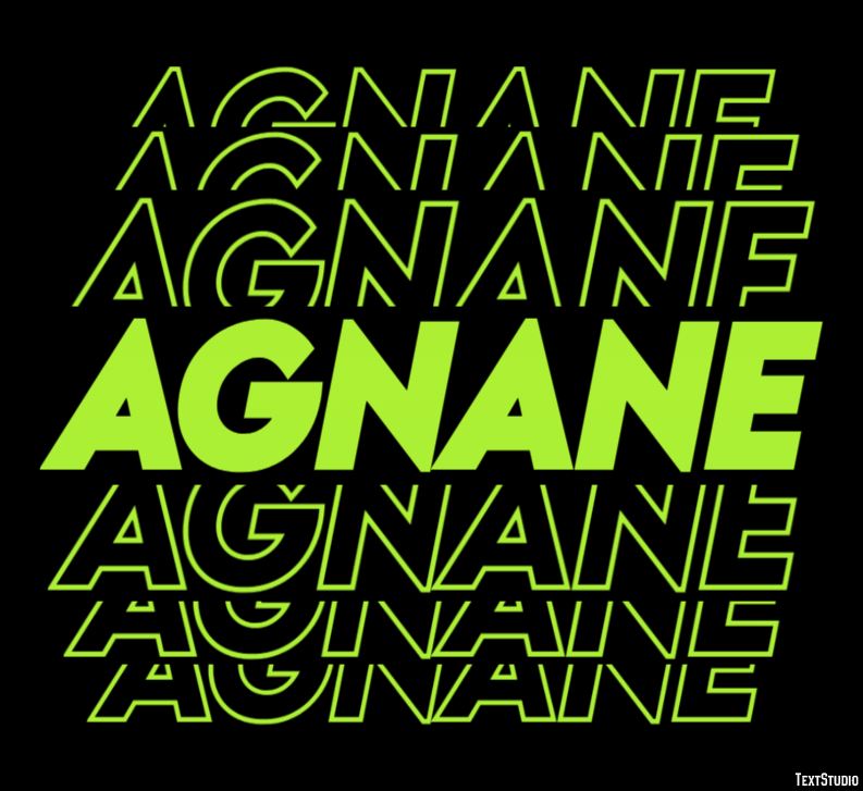 Agnane Text effect