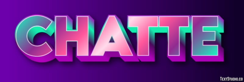 Chatte Эффект текста