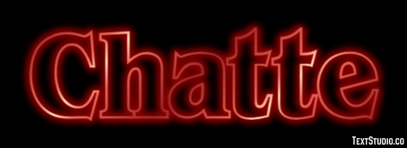 Chatte Effet de texte