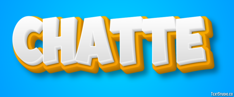 Chatte Effet de texte
