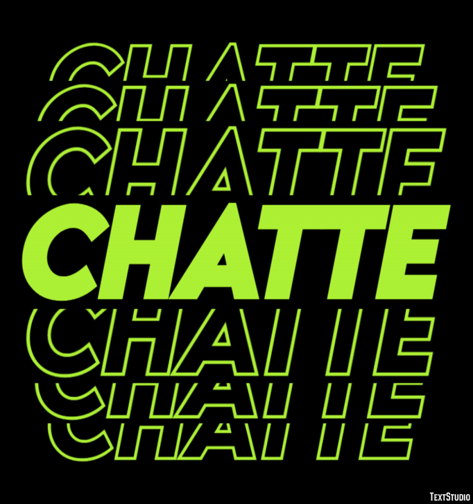 Chatte Effet de texte