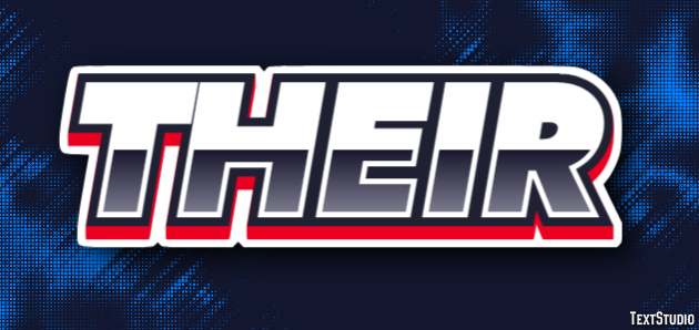 Their Text effect