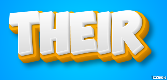Their Text Effect