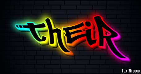 Their Text effect