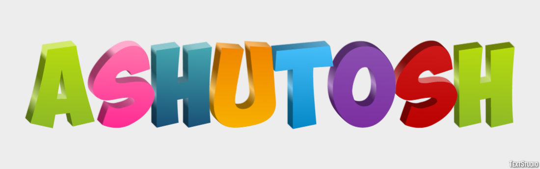 Ashutosh Efeito de texto